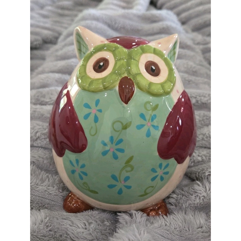 "Ollie‎ The Owl" Coin Bank From Pier 1 Inports, 7" Without Stopper EUC!